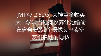 [MP4/ 2.52G] 大神重金收买大一学妹当母狗收养让她偷偷在宿舍安装2个摄像头出卖室友偷拍她们隐私