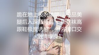 跪在地上吸吮舔屌 ，极品美腿后入深插骚逼 ，黑丝袜高跟鞋极度诱惑 ，淋浴房口交激情爆操1