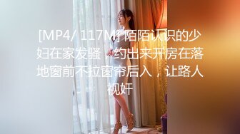 [MP4/ 117M] 陌陌认识的少妇在家发骚，约出来开房在落地窗前不拉窗帘后入，让路人视奸