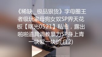 《稀缺__极品狠货》字母圈王者级玩家母狗女奴SP界天花板【曙光0521】私拍，露出啪啪道具调教暴力SP身上青一块紫一块的 (12)