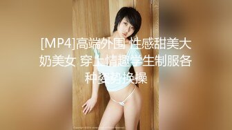 [MP4]高端外围 性感甜美大奶美女 穿上情趣学生制服各种姿势换操