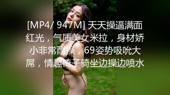 [MP4/ 947M] 天天操逼满面红光，气质美女米拉，身材娇小非常耐操，69姿势吸吮大屌，情趣椅子骑坐边操边喷水