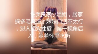 ❤️❤️甜美良家小姐姐，居家操多毛骚逼，妹妹口活不太行，怼入骚穴抽插，第一视角后入，躺着怀里吃奶